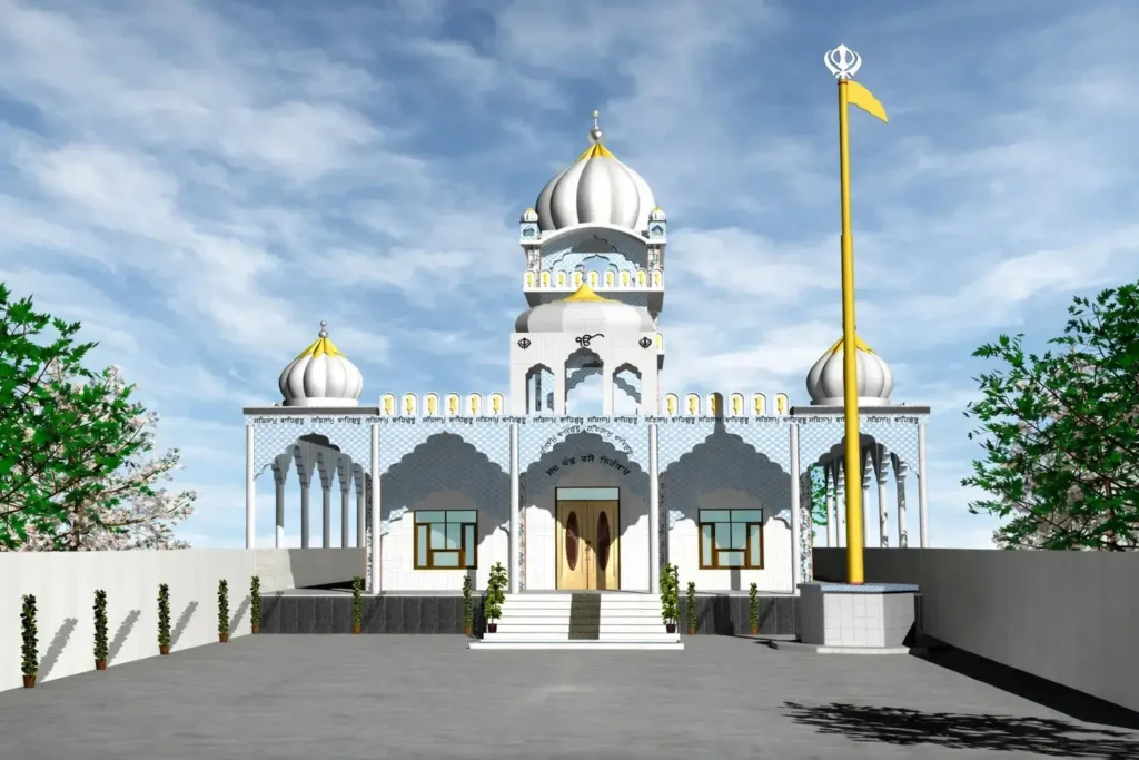 Gurudwara Sahib Building Design & Front Elevation | Gumtali
