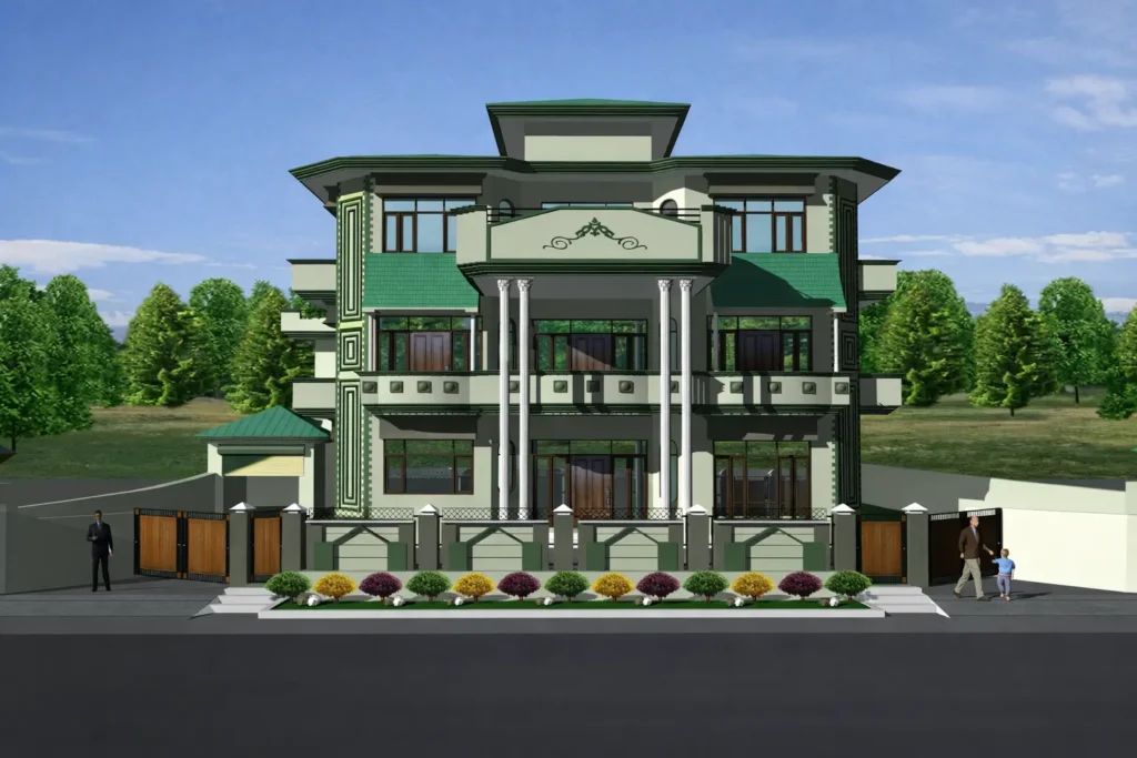 Grand Residential Villa Architecture – Sardar Jarnail Singh Muttu, Village Adhi
