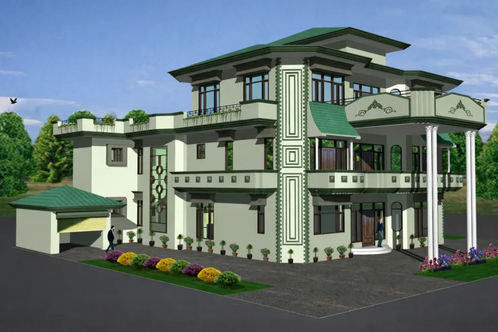 Grand Residential Villa Architecture – Sardar Jarnail Singh Muttu, Village Adhi