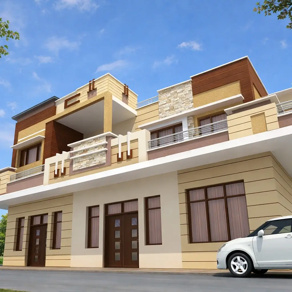 Contemporary Residential Elevation Design – Residence of SHO Lakhvir Singh