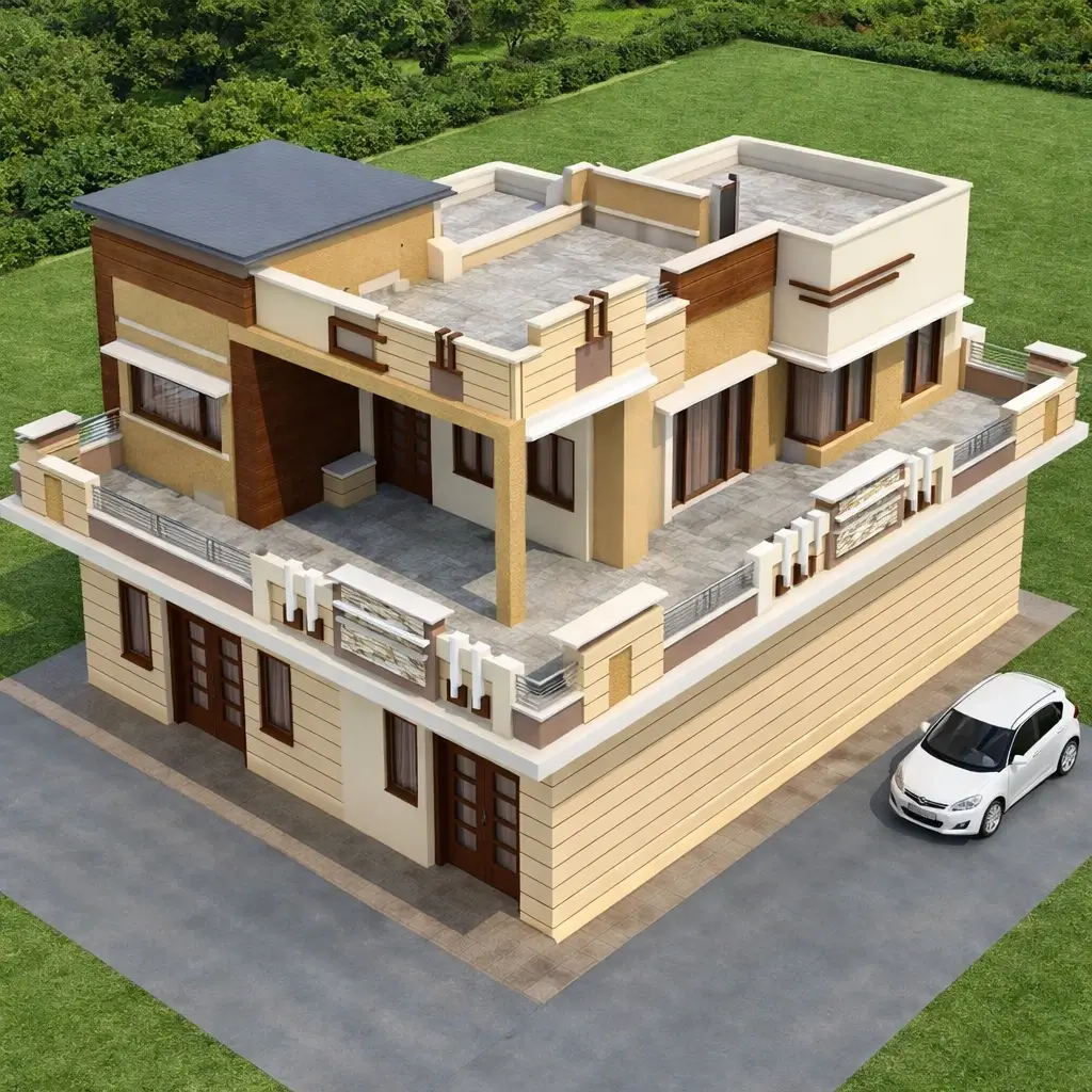Contemporary Residential Elevation Design – Residence of SHO Lakhvir Singh