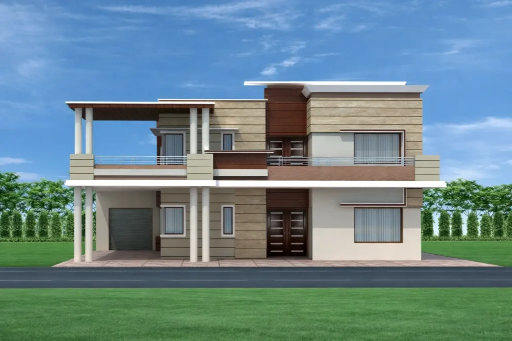 Luxury Contemporary Home Elevation Design | Sidam Hari Singh Residence