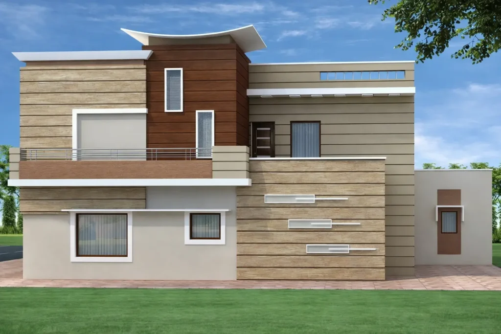 Luxury Contemporary Home Elevation Design | Sidam Hari Singh Residence