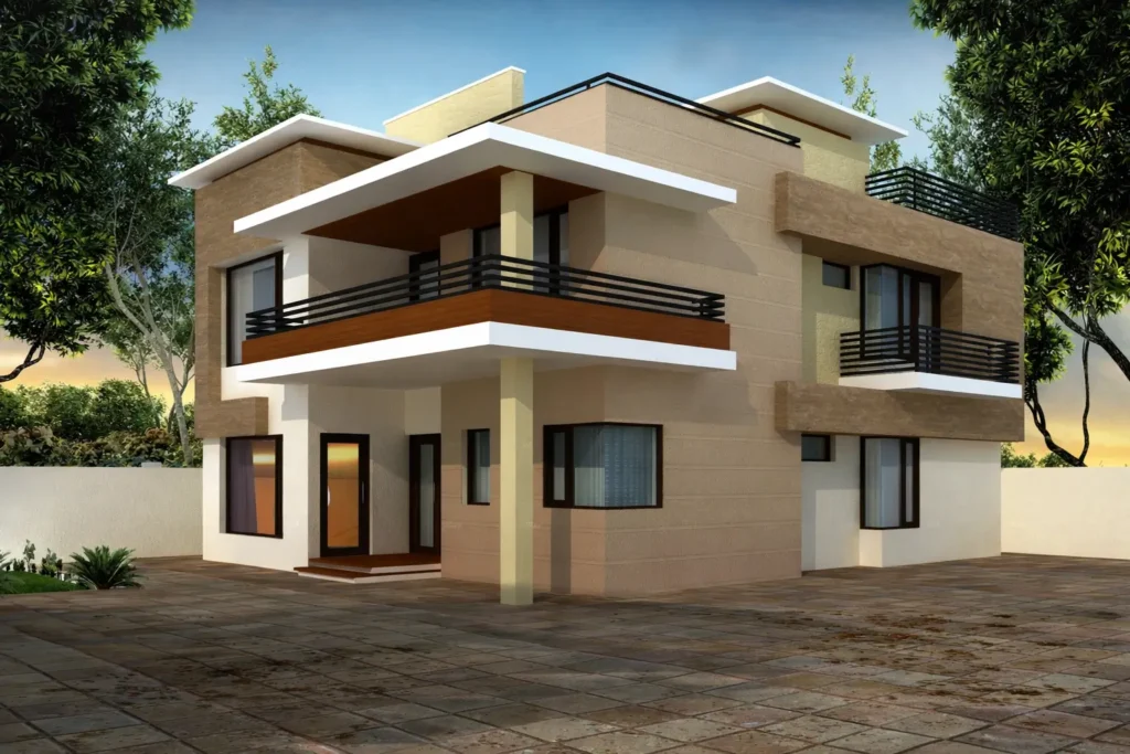 Modern House Elevation Design in Punjab | Sardar Teghvir Singh Residence